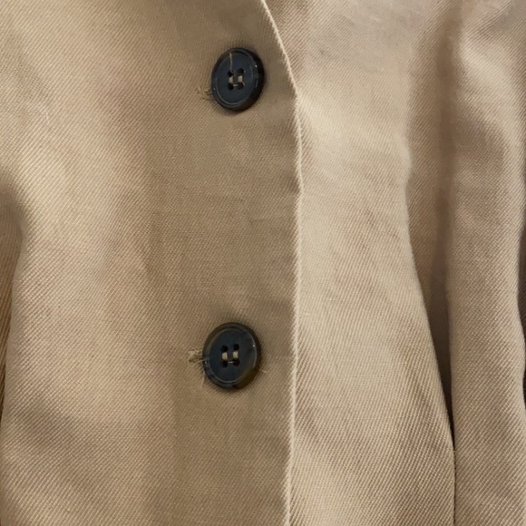 SOLD NWT Zara Tan Mini Belted Button Up Dress - Picture 5 of 6